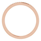 14K Rose 1/6 CTW Natural Diamond Band